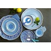 Q Squared Heritage BPA-Free Melamine Large Serving Platter, 16-Inches, Blue