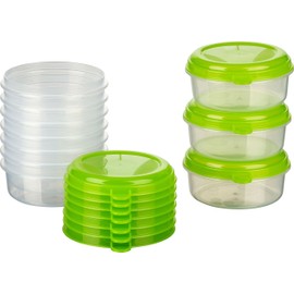MiraHome food storage containers, freezer containers, green, Austrian quality