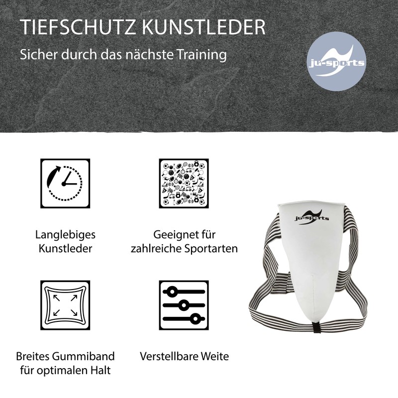 Ju-Sports Groin Protector black/white Size:L