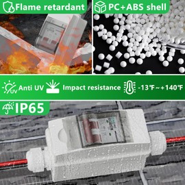 CNLonQcom Solar Panel Disconnect Switch 32 Amp 500V DC Miniature Circuit Breaker with Plug-and-Play Connector and IP65 Waterproof Box for Outdoor PV or AC Stystem, RV and Solar