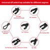 WADY Universal Boat Safety Lanyard Kill Switch Cord with 7
