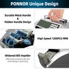PONNOR Money Counter Machine with Value Bill Count, Cash Counter