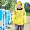 Beekeeping Tools Professional Beekeeping Protective Jacket Beekeeper Veil Suit SmockYellow