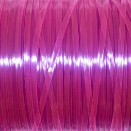 Craft County Rexlace Plastic Craft Lace, 3/32-Inch (Clear Raspberry)