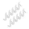 LEC H00403 Pin Hooks, Pack of 10, Load Capacity: 2.2