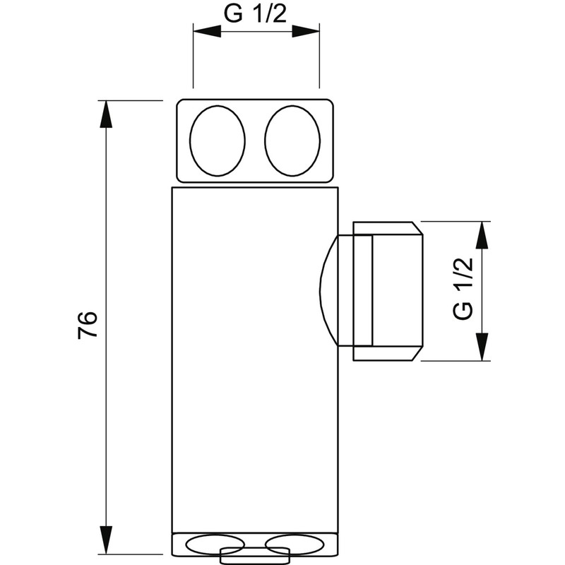 Ideal Standard Plus F2605AA Drain Valve for Shower Hose Chrome-Plated