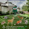 Repelente Solar Ultrasónico Animales Ahuyentador Ardillas Luz Led Intermitente Perros