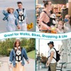 Dog Backpack Carrier, Adjustable Pet Front Carriers, Legs Out Carrying
