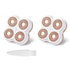 Women Legs Remover Replacement Heads，Compatible with Flawless Legs Shaver，2 Pack
