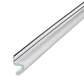 M-D Building Products 91805 Soundproof Weather Stripping Door Seal, 40 feet White Vinyl-Coated Foam Kerf/Channel, Easy to Install, Large Gap Coverage, Dust & Water Prevention