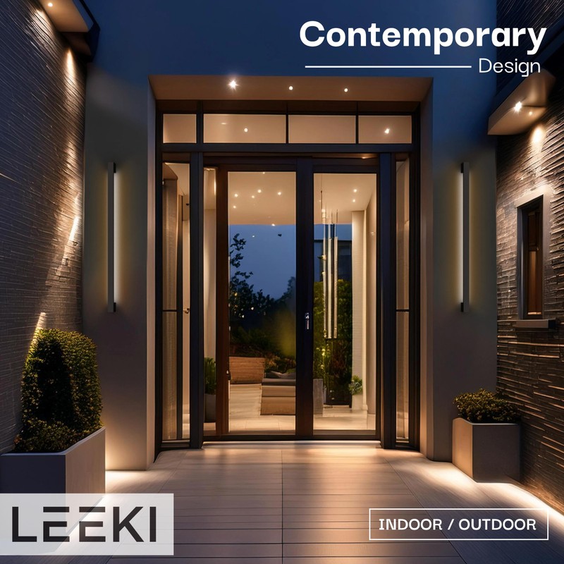 LEEKI - Modern Outdoor Light Fixture - Linear Sconce -