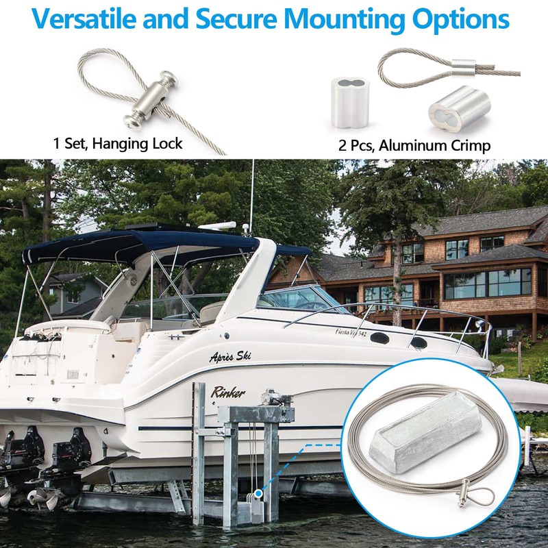 holama Sacrificial Zinc Marine Anode for Boat Lift and Dock