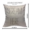 VERSUSWOLF Throw Pillow Covers Bedroom Scream Here Humor Face Plant