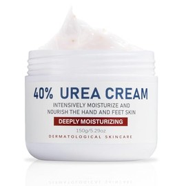 Crema de urea, 40 % loción para el cuidado de los pies para talones agrietados, talones agrietados, ultra, áspero, seco, pies callosos, suaviza la pie