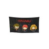 Groovy Uk Towel, Cotton, Black, One Size