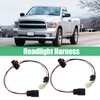 X AUTOHAUX 2 Pcs Headlight Lamp Wiring Harness Light Wire