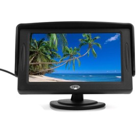 BW 4.3" TFT LCD Color Monitor 16: 9 for Car Reversing Parking Rearview Camera GPS