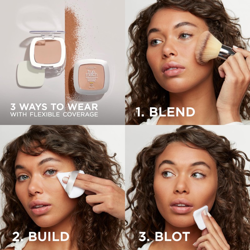 L'Oreal Paris True Match Super Blendable Oil Free Foundation Powder,