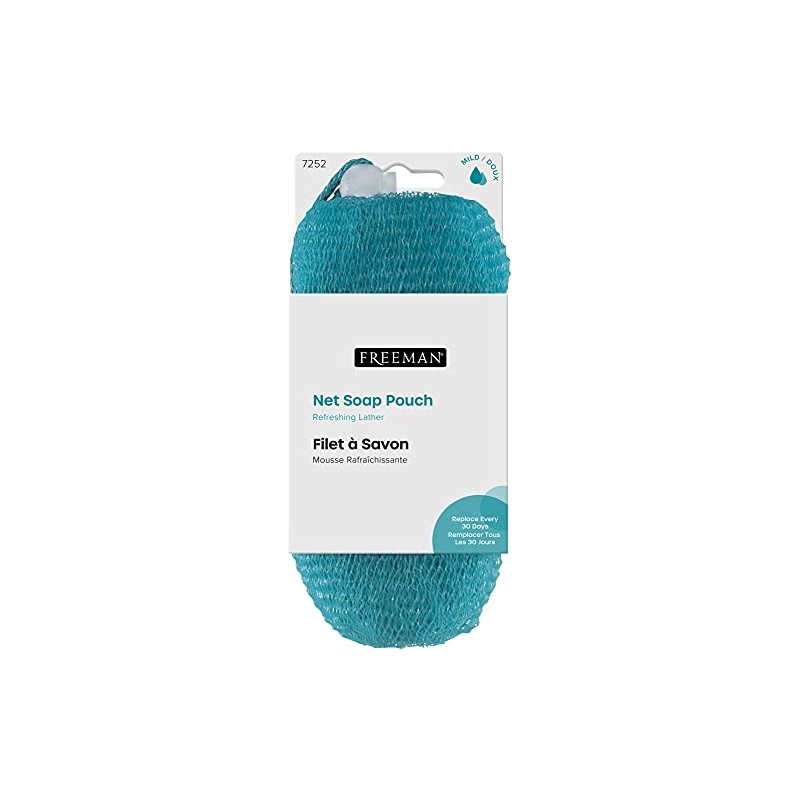 FREEMAN (FRHKR) Soap Saver Bags, Loofah Body Scrubber Bath Sponges