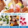 304 Stainless Steel Ice Cube Tray with Spoon and Easy