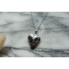 Antique Silver Heart Locket Necklace