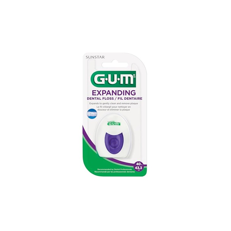 GUM - Hilo dental expandible, Paquete de 6