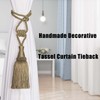 BEL AVENIR Curtain Tiebacks Handmade Holdbacks for Curtains Drape Decorative