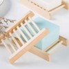 Solid Wood Rounded Edge Soap Scrubber Holder 15 Units