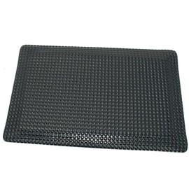 Rhino Mats- Reflex Anti-Fatigue Salon Shampoo Mat, 2' x 3' x 9/16'', Rectangle, Satin Black