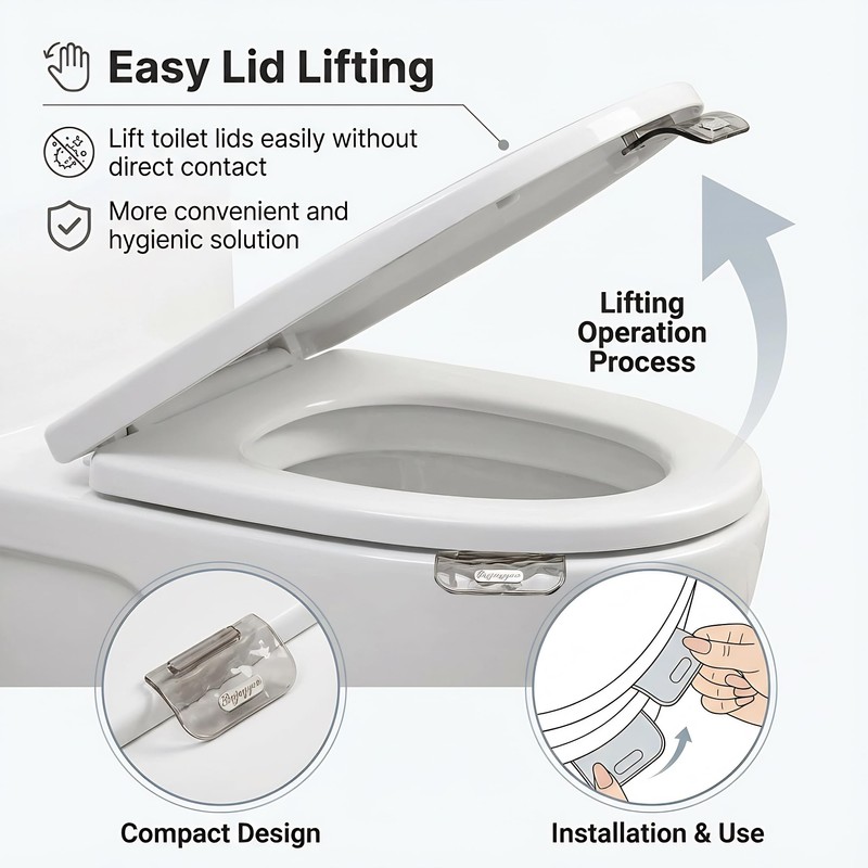 2 PCS Toilet Seat Lifter tab, Toilet Seat Handle to
