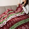 DIYKST Christmas Decorative Throw Blanket Santa Claus Blanket Lightweight Soft