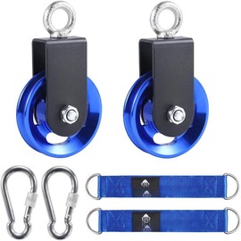 Cable Pulley Wheel for Home Gym Pulley System, Upgraded 90mm Aluminium Alloy Gym Pulley for Maximum 660LBS Load - Colour: Red, Size: [1 Pack]