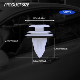 30PCS Door Trim Panel Retainers Clips, Door Panel Clips, Car Retainer Clips Replaces 90467-A0005, Car Accessories Panel Retainer Clip Replacement Compatible with Most Vehicles (30)