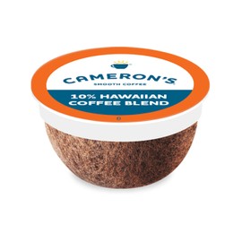 Cameron's Coffee Single Serve Pods, 10% Hawaiian Coffee Blend, 32 Count