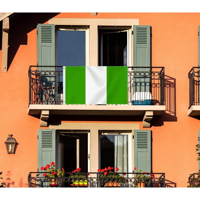 Large Nigeria Flag,3x5 FT Nigerian 75D Outdoor Banner,Nigerians Decor for