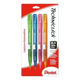 Pentel de México PD105RDBP4-M Techniclick Rd Portaminas Av.Lat. 0.5 mm, pack of/paquete de 1