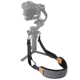 Hensych Dual Metal Hook Strap Stress Reliever Shoulder Belt Lanyard for RS 2/RSC 2/Ronin-S/Ronin-SC Thick Soft Comfortable Dense-weavening Nylon Strap Quick Assembly & Disassembly