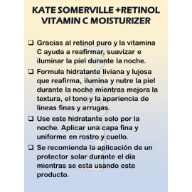 Kate Somerville Hidratante Facial Retinol + Vitamin C 50ml