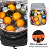Odoland 72 Cans Soft Cooler with Wheels and Handle Collapsible