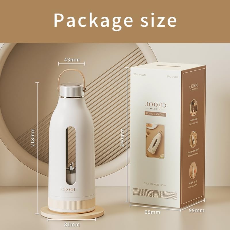 Portable Blender, Personal Blender for Shakes and Smoothies, Mini Juicer