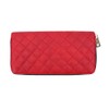 Lulu & berry Women's Long Wallet, Quilting, Zip Around Leather,
