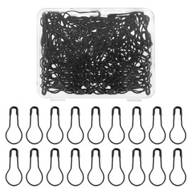 Gold or Black Stitch Markers, Tiny and Mini Safety Pin Bulb Pins - Black, Gold Safety Pins Small for Clothes Knitting