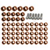 Unbranded Orange Engine Bolt Topper Caps Cover For Harley Touring