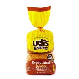 Udi's Gluten Free Everything Inside Bagel 14Oz