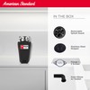 American Standard 10-US-AS-3 Garbage Disposer, 1/3 HP, Black