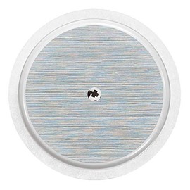 2X Brushed Metal - Effect/Structure - Sticker Skin for Freestyle Libre sensors Color silbergrau