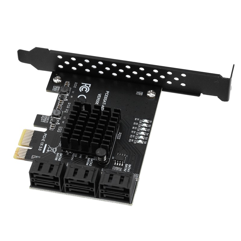 Expansion Card PCIE to 6Port SATA3.0 Hard Disk 6G ASM1166