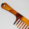 Haarkamm mit breiten Zähnen, bernsteinfarben, große Haarentwirrung, Dusch-Shampoo-Kamm, Friseur-Haarstyling-Kamm, entworfen
