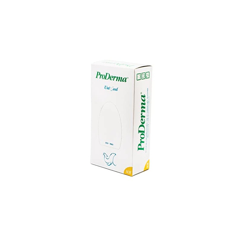 Uniseal Guantes de Latex Desechables proderma (Caja con 100 Guantes)