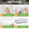 Uamector Shower Shelf, No Drilling, Rustproof, Bathroom Shelf, Shampoo Holder